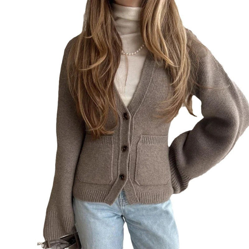 Warm Waist Tight Soft Glutinous Sweater Coat Limorista
