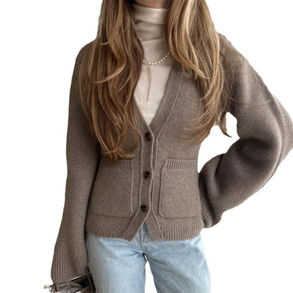 Warm Waist Tight Soft Glutinous Sweater Coat Limorista