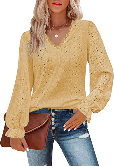 European And American Style Women V-neck T-shirt Limorista