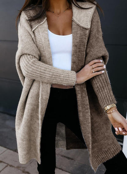 Hooded Temperament Printed Loose Zipper Sweater Coat Limorista
