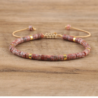 Spacer Beads Beaded Weave Bracelet Women&