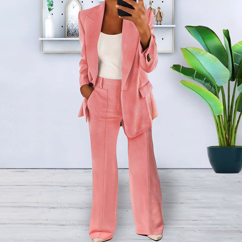 Lapel Slim-fit Cardigan Graceful Suit Jacket Limorista