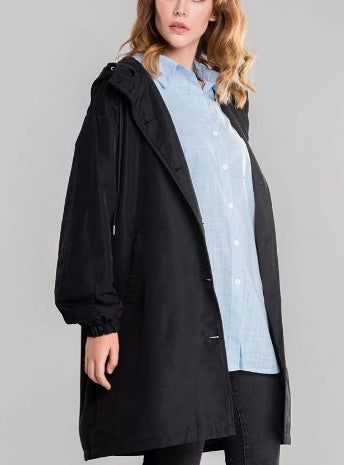Long Sleeve Mid-length Trench Coat Limorista