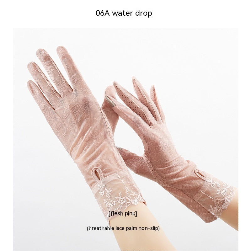 Lightweight Breathable Lace Sun Protection Gloves Limorista