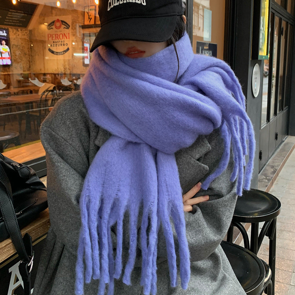 Autumn And Winter All-match Scarf High-grade Thickened Warm Scarf Limorista