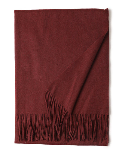 New Solid Color Wool Long Beard Warm Tassel Scarf Thick Limorista