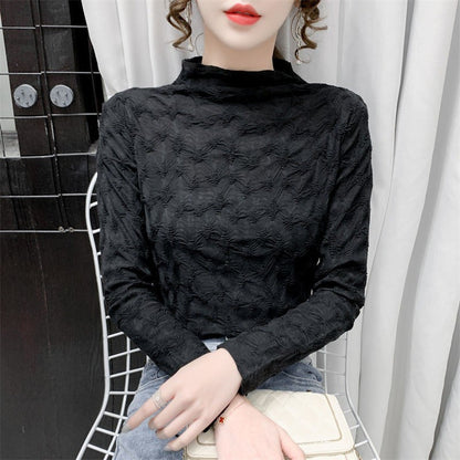 Thickened Half-high Collar Bottoming Shirt For Women Limorista