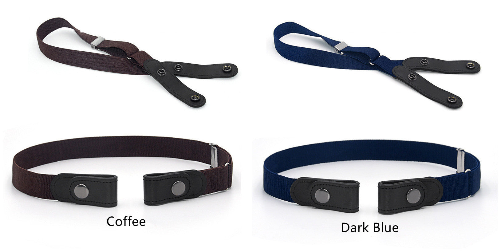 Jeans Belt Seamless Elastic Without Buckle All-match Lazy Belt Limorista