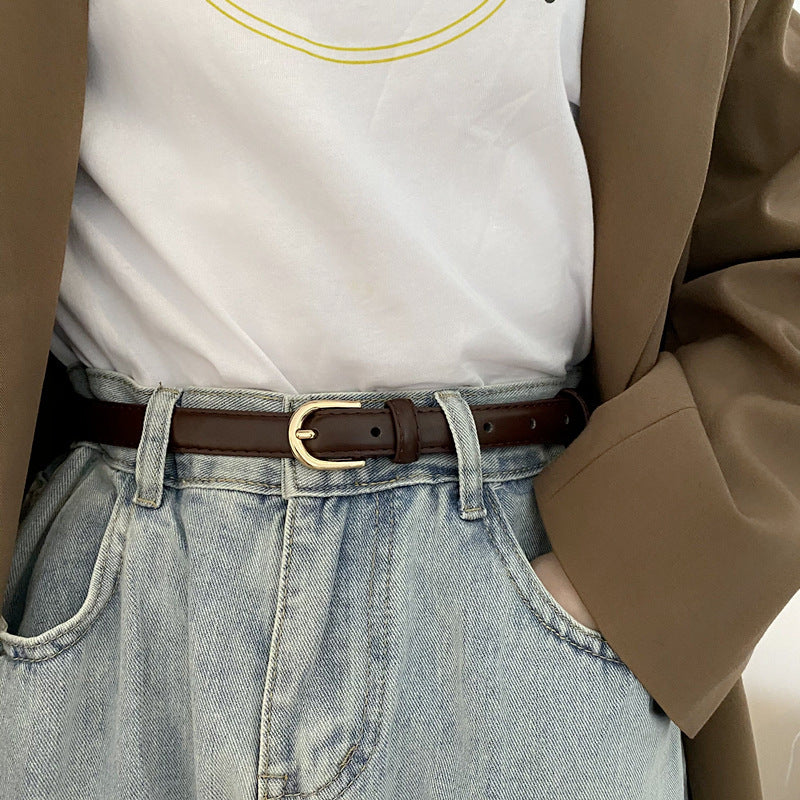 Super Easy To Match Soft Leather Belt Simple And Advanced Limorista