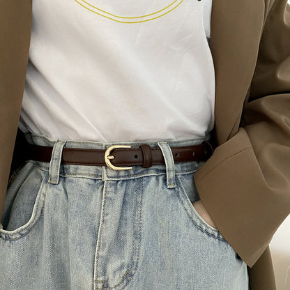 Super Easy To Match Soft Leather Belt Simple And Advanced Limorista