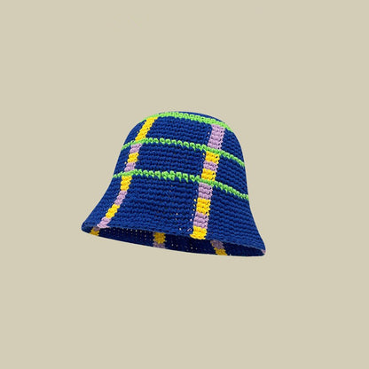 Japanese-style Retro Hollow Flower Handmade Knitted Bucket Hat Women Limorista