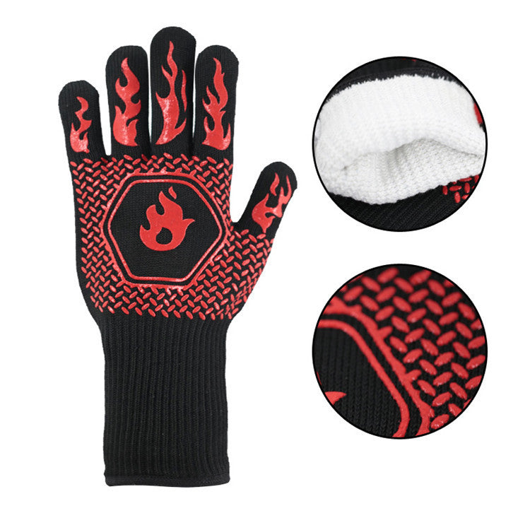 Microwave Insulation Anti-Scalding Double Layer Combustion Gloves Limorista