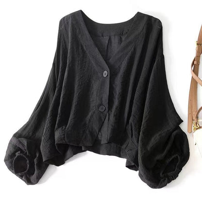 Loose-fitting Lightweight Thin Short Coat Limorista