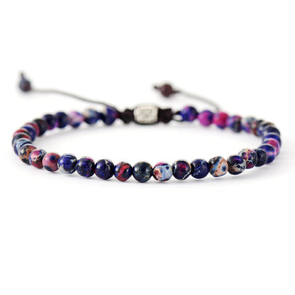 Simple Natural Stone Beaded Bracelet Limorista
