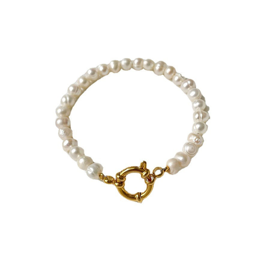 Baroque Natural Freshwater Pearl Bracelet Limorista