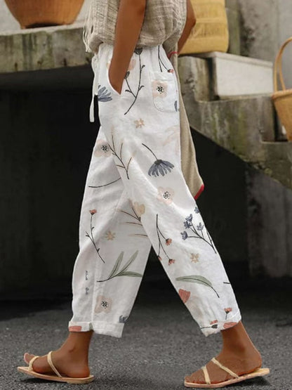 New Casual 3D Digital Printing Drawstring Trousers Limorista