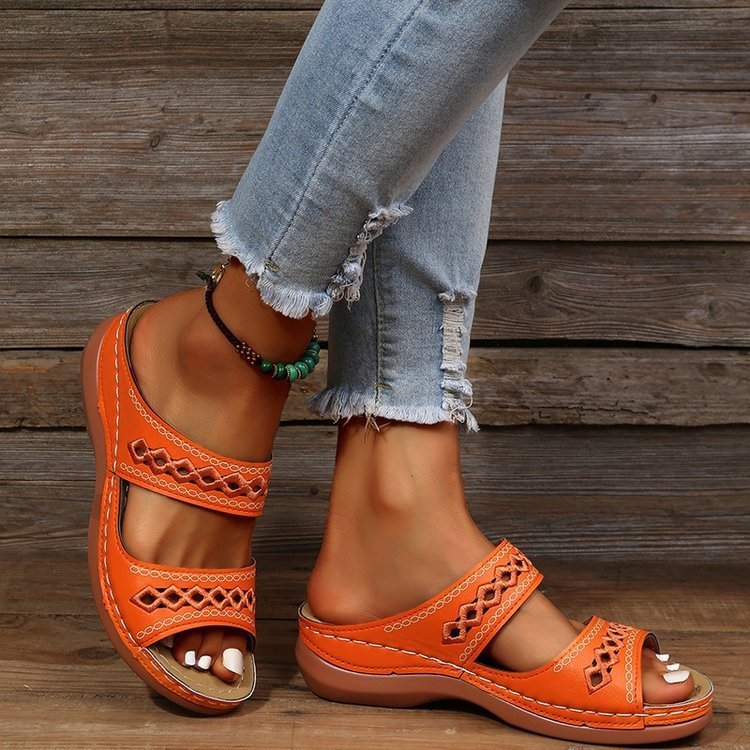 New One-word Slippers For Women Spring New Muffin Platform Slippers Limorista