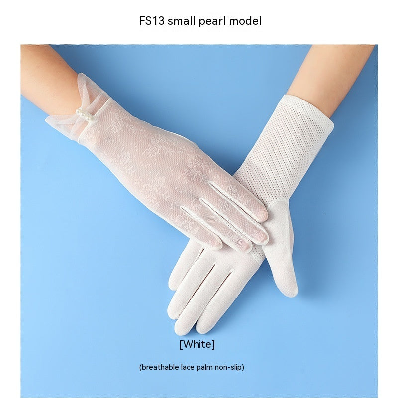 Lightweight Breathable Lace Sun Protection Gloves Limorista