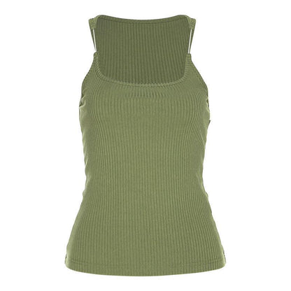Y2K Invisible Camisole Vest Ins Fashion Slim U-neck Top Summer Women&