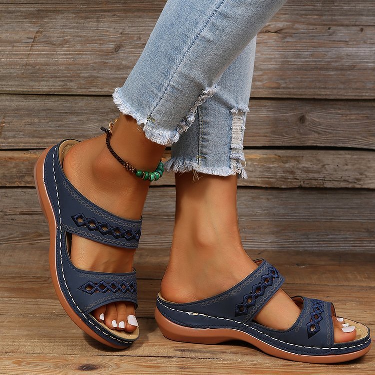 New One-word Slippers For Women Spring New Muffin Platform Slippers Limorista
