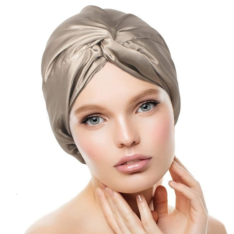 Double Layer  Silk Silk Nightcap Without Any Mark Limorista