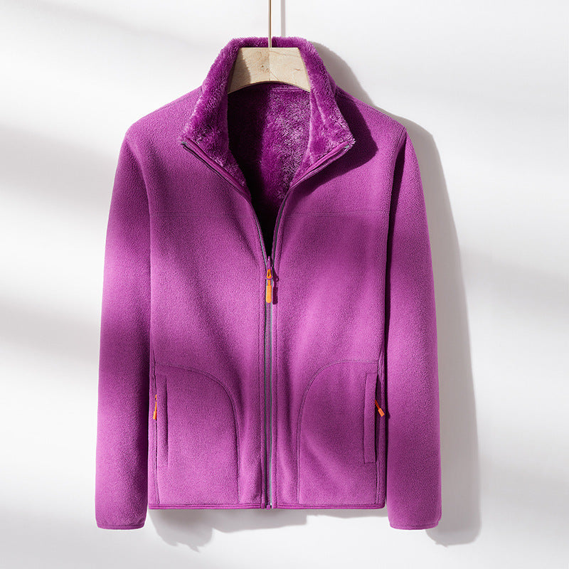 Fashion Outdoor Polar Fleece Double-sided Coral Fleece Jacket Limorista
