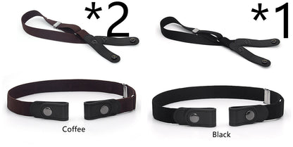Jeans Belt Seamless Elastic Without Buckle All-match Lazy Belt Limorista