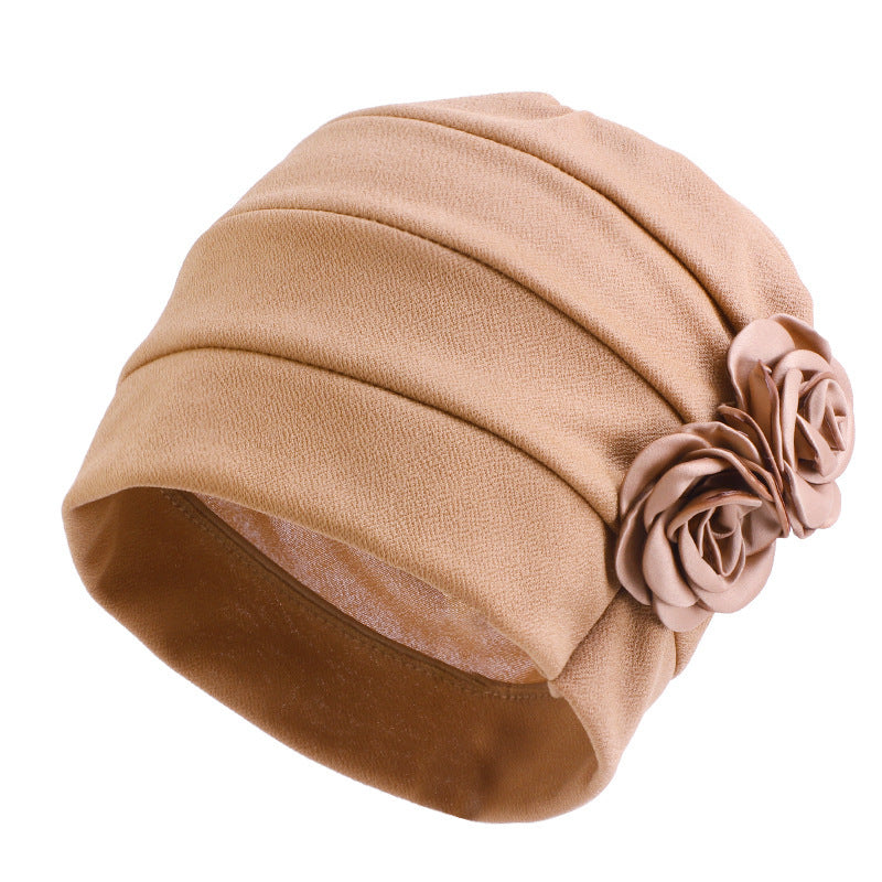 Ethnic Headscarf Chemotherapy Two Flower Headgear Limorista