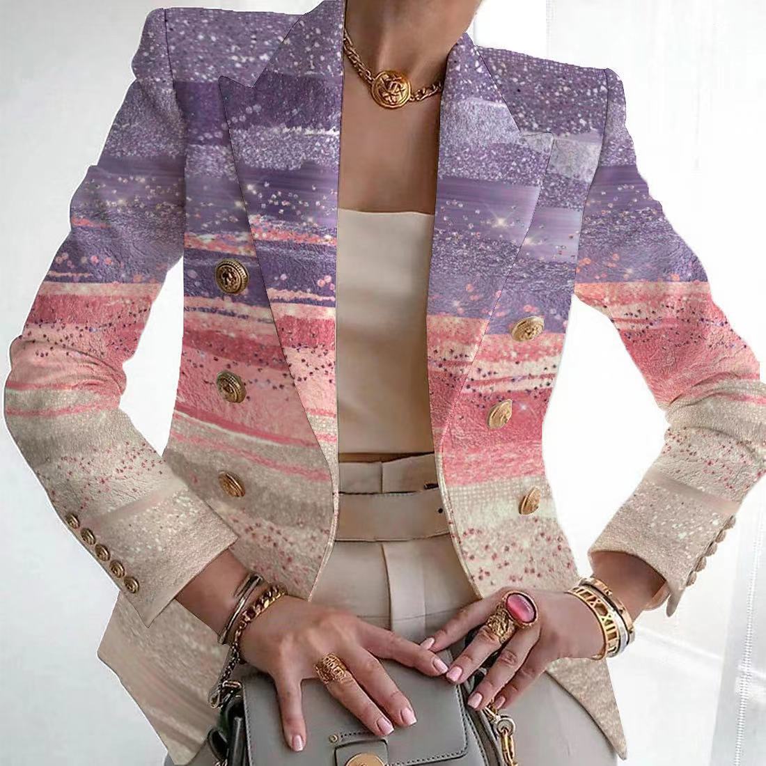 Coat Printed Cardigan Women&