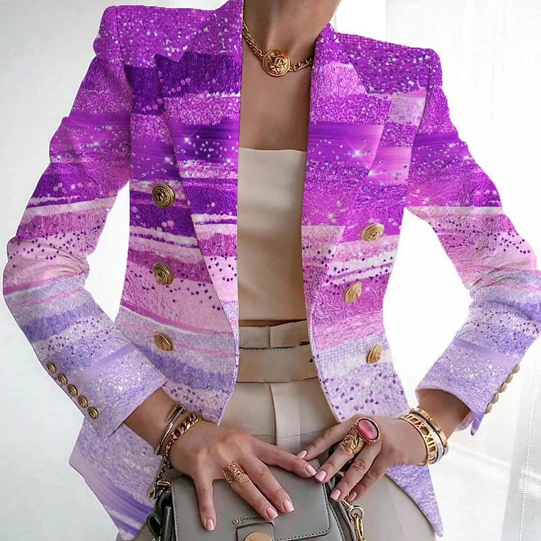 Coat Printed Cardigan Women&