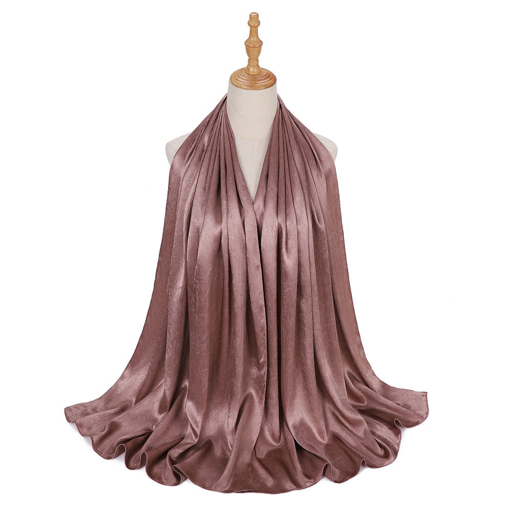 New Silk-like Silky Satin Scarf Limorista