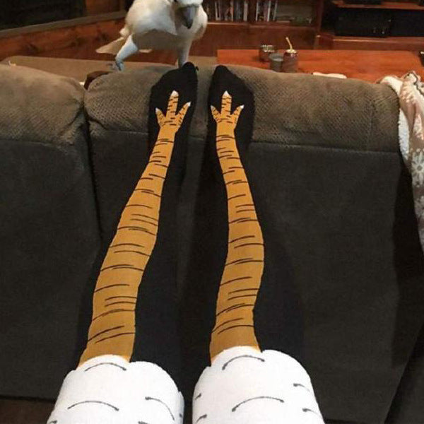 Spring And Autumn Knee Socks Funny Chicken Socks Limorista