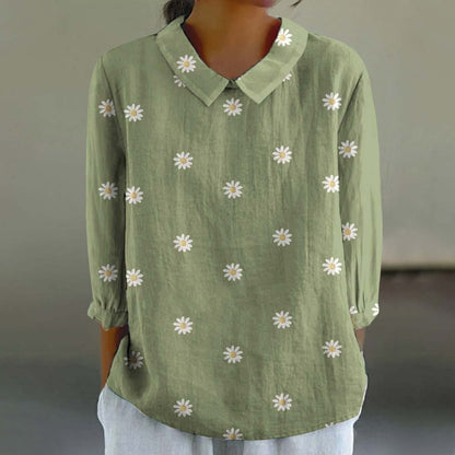 Creative Retro Chinese Style Floral Print Shirt Limorista
