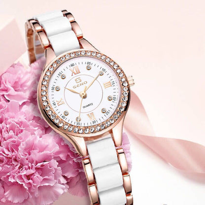 Ceramic Ladies Waterproof Bracelet Watch Limorista