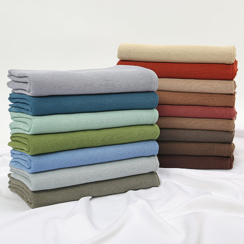 Curling Rayon Wrinkle Scarf Women&