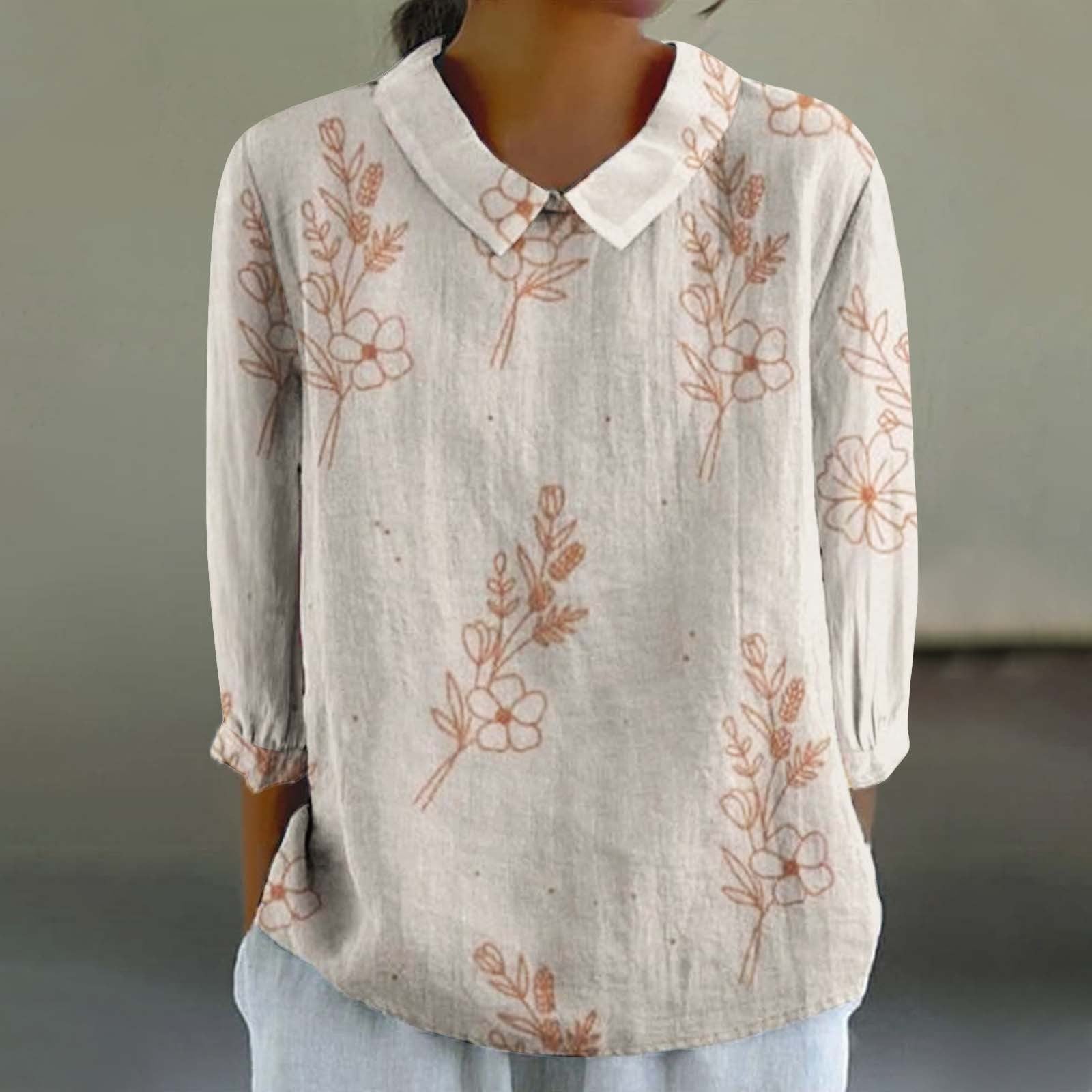 Creative Retro Chinese Style Floral Print Shirt Limorista