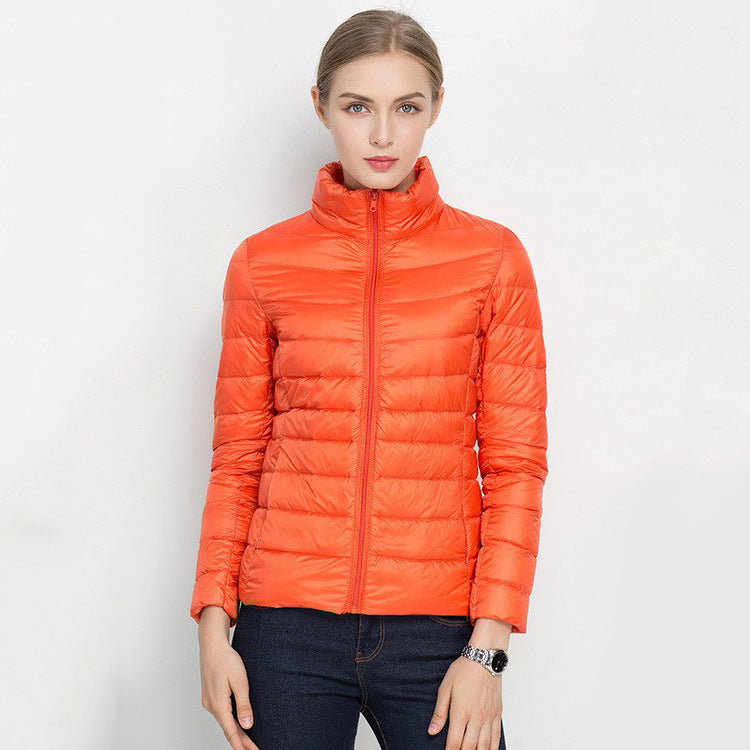 Standing Collar Slim Down Jacket Limorista