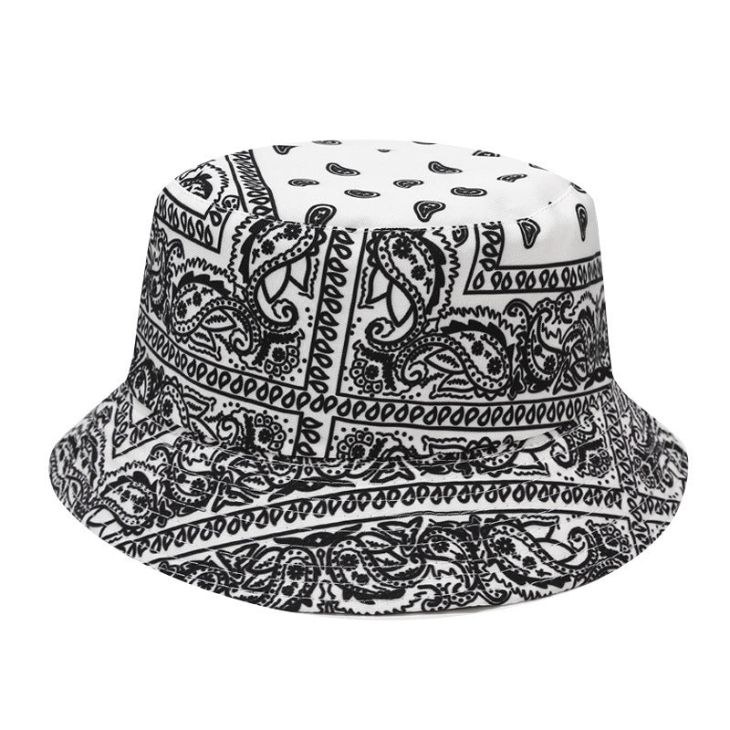 Cashew Full Print Double-sided Fisherman Outdoor Sunshade Sports And Leisure Basin Hat Limorista