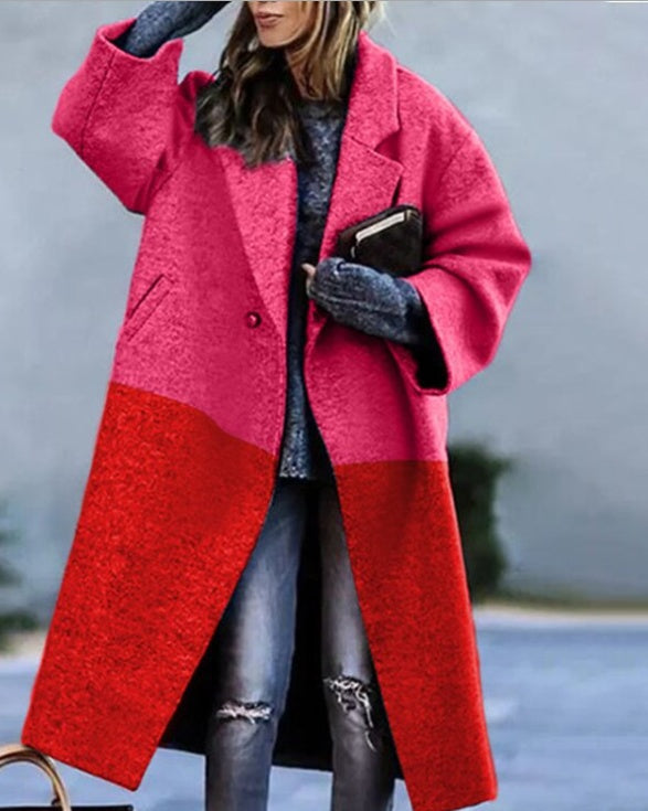 Coat Print Dragon And Phoenix Woolen Limorista