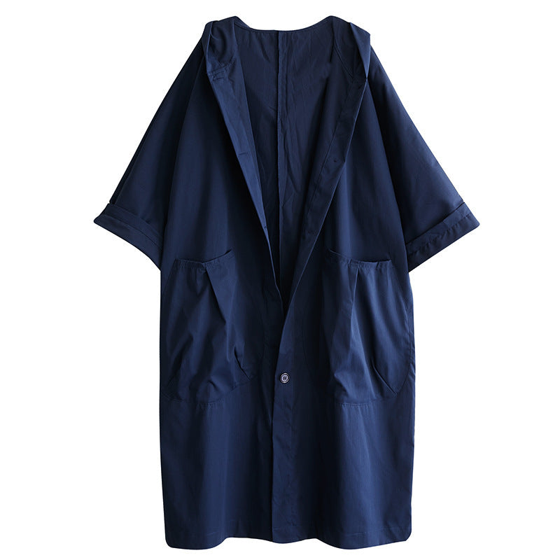 Hooded Casual Big Pocket Women&