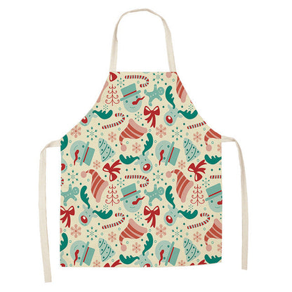 Christmas Series Cotton And Linen Apron Limorista