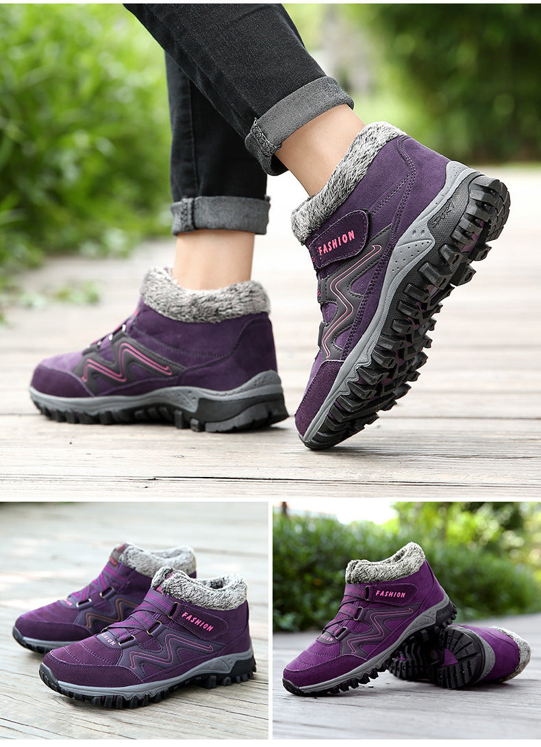 Winter warm and velvet thick couple shoes Limorista