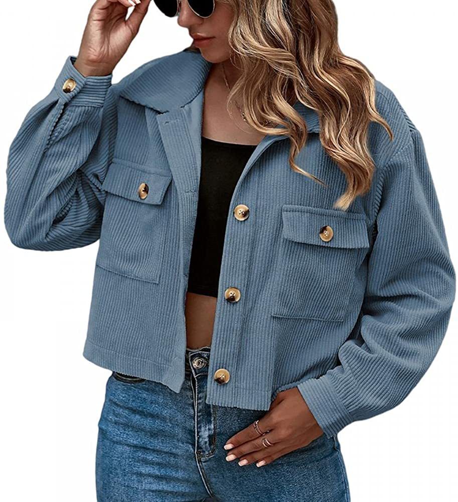 New European And American Fashion Corduroy Ladies Shirt Jacket Limorista