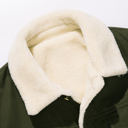 Winter plus velvet thick denim jacket Limorista