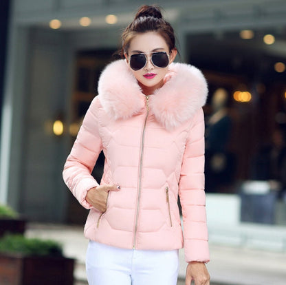 Unten Mantel Weibliche Dunne Winter Jacken Frauen Neue Heibe Pelz Kragen Mit Kapuze Warme Frauen Unten Jacke Oberbekleidung Winter Mantel Frauen Limorista