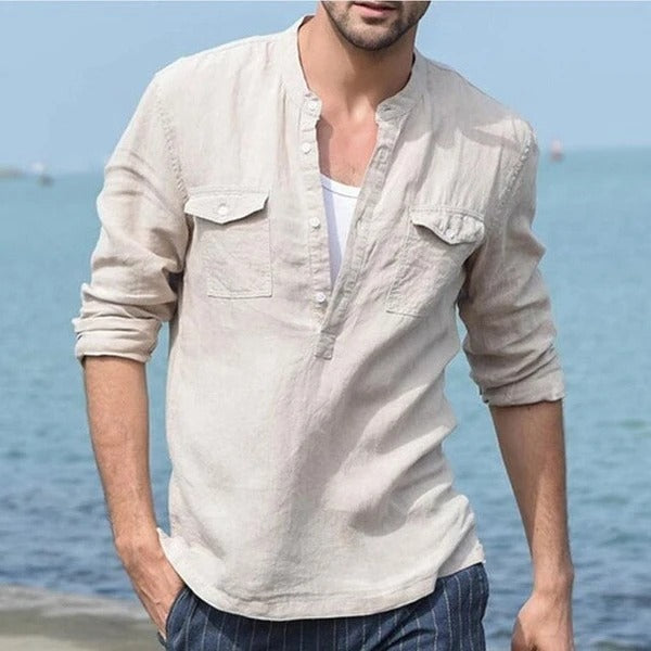 Long sleeve shirt men cotton shirt Limorista