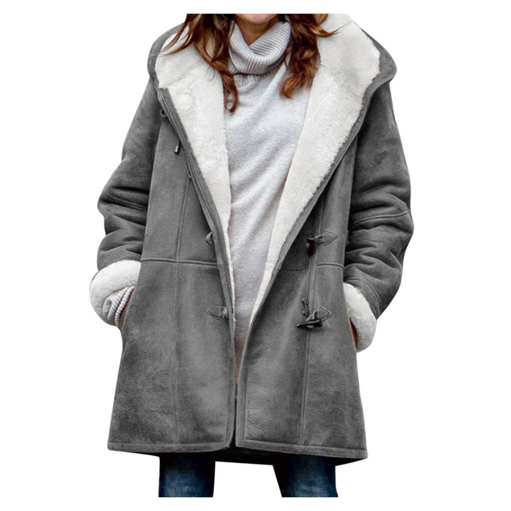 Medium length hooded coat Limorista