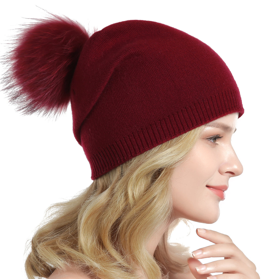 Fur Pompom Hats Limorista