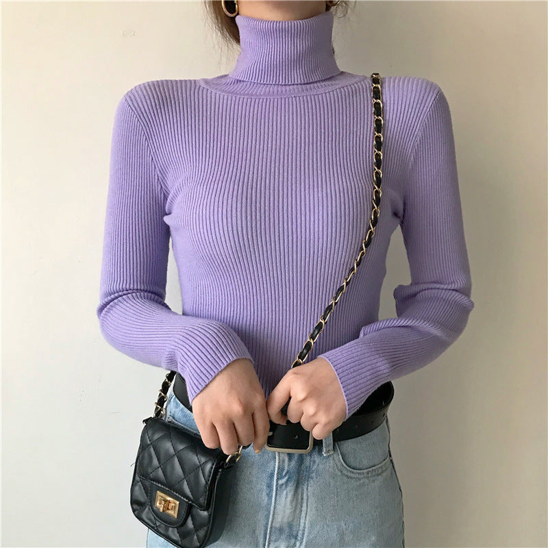 Basic All-matching Thickened Sweater Turtleneck Limorista