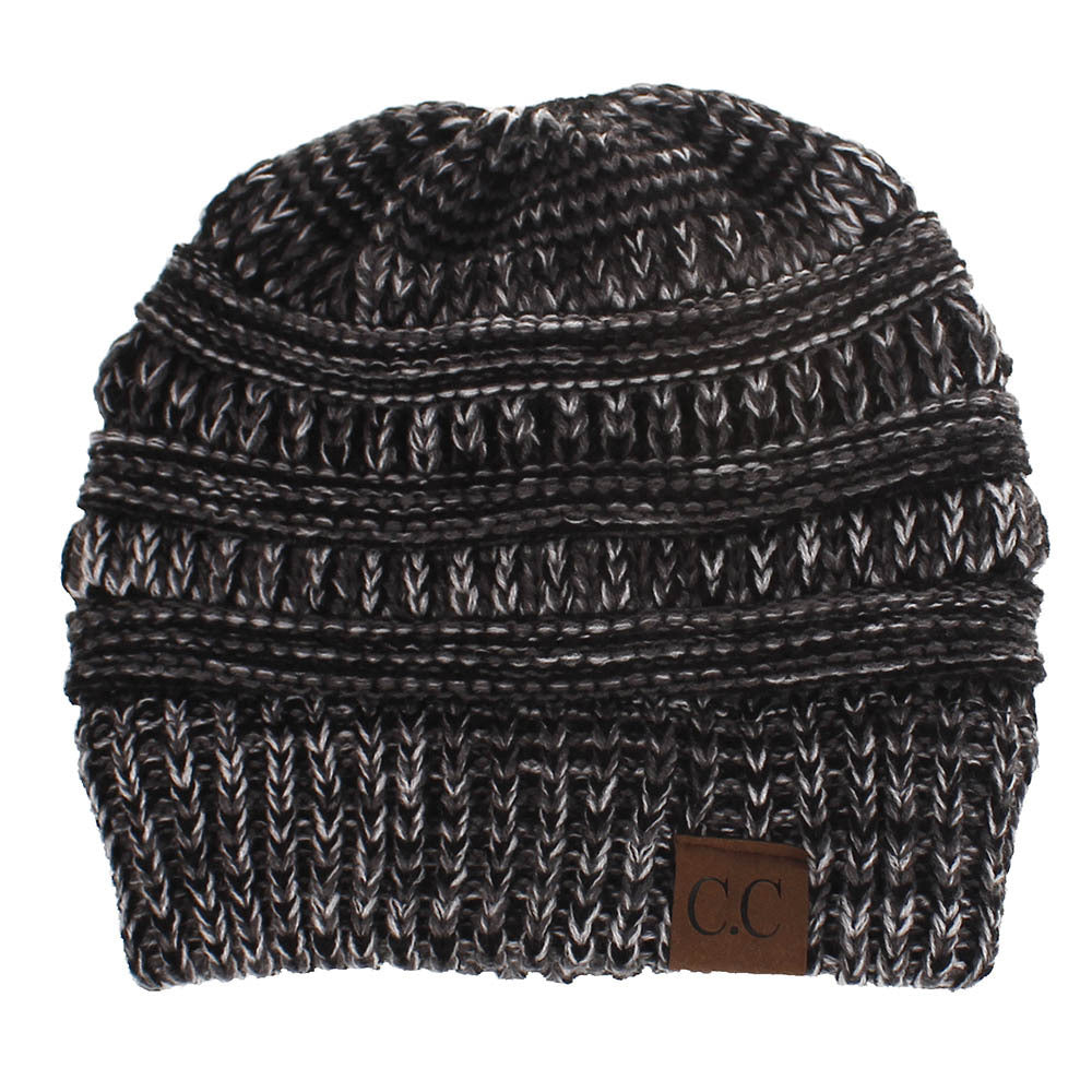 Knitted Ponytail Hat, Women&
